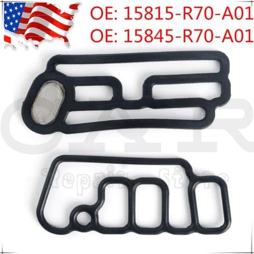 New Set For Honda Cylinder Head Solenoid Gasket VTEC 15815-R70-A01 15845-R70-A01 15815R70A01 15845R70A01