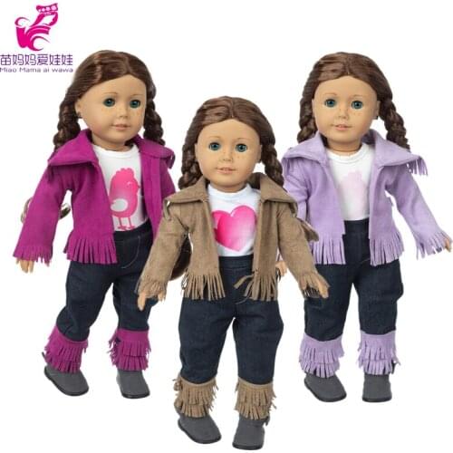 18 Inch Girl Doll Clothes Coat Pants Reborn Baby Dolls Clothes Jackets Toys Wears