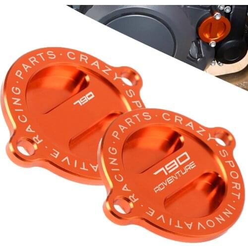 For 790 2018 2019 790 Adventure / R S 790Adventure 2019 Orange Motorcycle Engine Oil Filter Cover Cap
