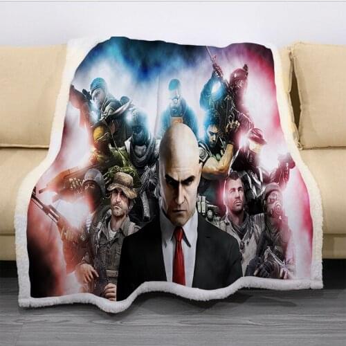 Game Call of Duty Plush Blanket Throw for Sofa Bed Cover Single Twin Bedding Baby Boys Girls Children Gift