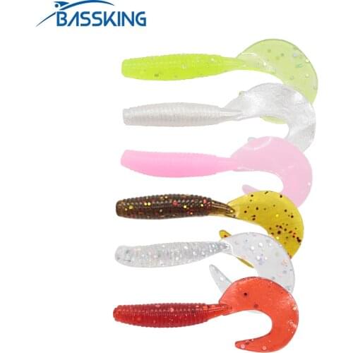 BASSKING 20Pcs 35mm/0.5g 45mm/0.75g Soft Bait Fishing Lure Leurre Peche Isca Artificial Bait Pesca Swimbait Fishing Wobbler