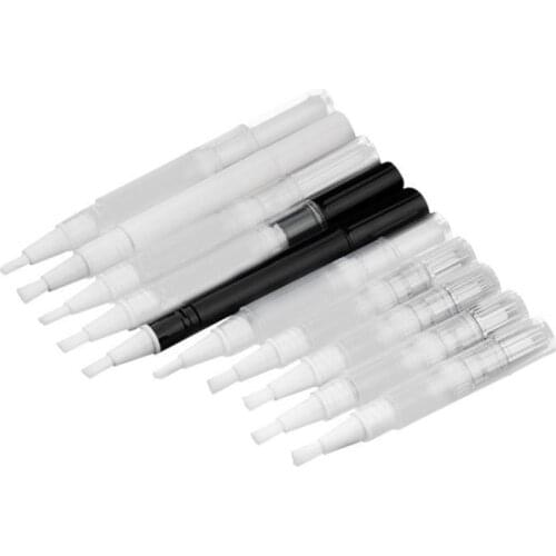 100pcs 3ml Empty Nail Oil Twist Pen Cosmetics Container Lip Gloss Applicators Liquid Tube Nail Polish