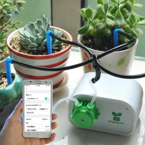 Home Mobile Phone Control Timing Intelligent Succulents Plant Drip Irrigation Tool Pump Timer Automatic Device Water Dropper