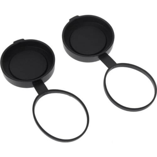 2Pcs Binoculars Protective Rubber Objective Lens Cap 42mm for Telescope with Outer Diameter 52-54mm