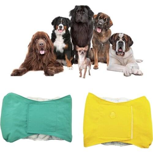 1Pcs Dog Diaper Sanitary Physiological Pants Washable Male Dog Shorts Panties Menstruation Underwear Brief Dog Nappy XS-XL