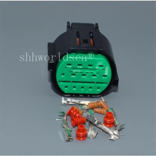 Shhworldse 14 Pin GL301-14021 Automotive Headlight Plug Waterproof Electrial Socket Female Auto Connector For KIA K2 K3 K5