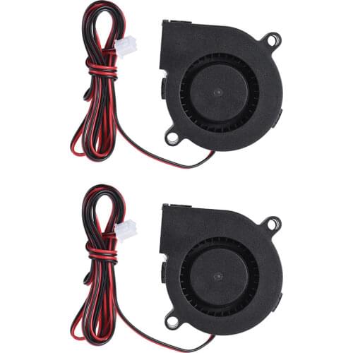 Anet 2Pcs 12V 24V DC 5015 50x50x15mm 2-pin Exhaust Blower Cooling Fan For A6 A8 E10 E12 E16 3D printer parts