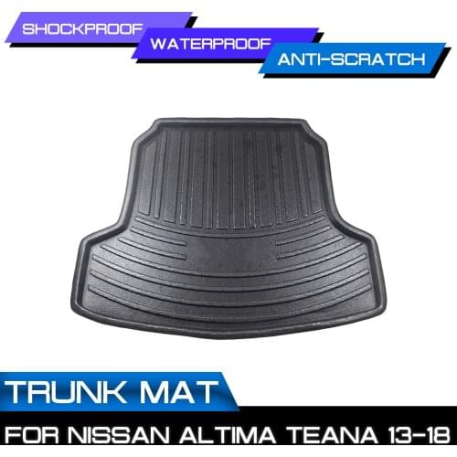 Car Floor Mat Carpet For Nissan Altima Teana 2013 2014 2015 2016 2017 2018 Rear Trunk Anti-mud Cover