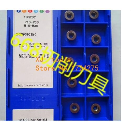 Free Shipping RDKW0803MO YBG202 (10Pcs/lot) RDKW0803MO Cemented Carbide Cutting tools Milling insert RDKW0803MO