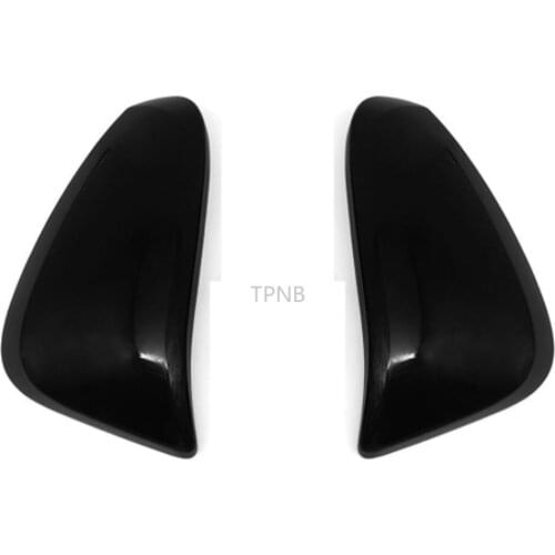 Piano Black Mirror Decorative Cover for Toyota Hilux Revo SR5 AN120 AN130 2014 2015 2016 2017 2018 Accessories