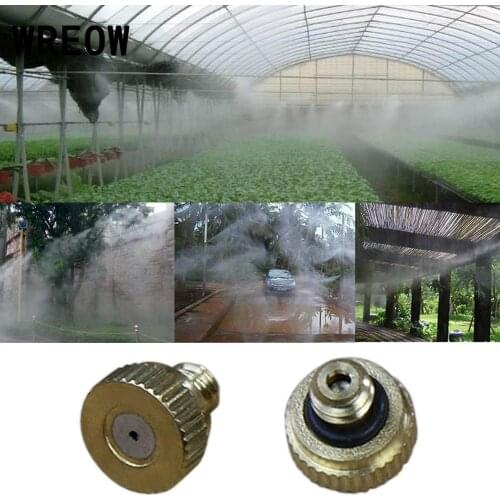 Sprinkler heads 10pc Brass Low Pressure Atomization Fog Mist Nozzle Sprinkler Head air humidification energy saving disinfection