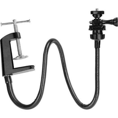 Camera Bracket with Enhanced Desk Jaw Clamp Flexible Gooseneck Stand for Webcam Brio 4K C925e C922x C922 C930e C930 C920 50LA