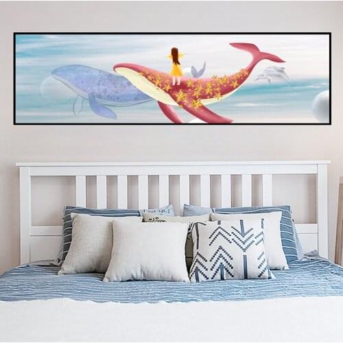 Svity Self-adhesive Poster wall sticker modern picture canvas painting decor on wall painting for bedroom room flower wall paper