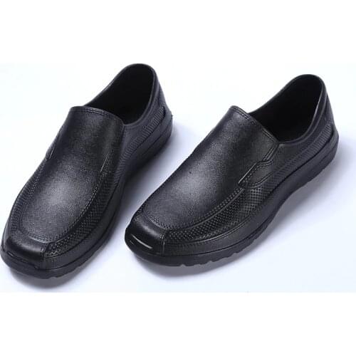 SWYIVY Rainboots Men EVA Kitchen Anti Slip 2019 Light Weight Male Waterproof Rain Boots Ankle Boots White Rainboots For Men 45