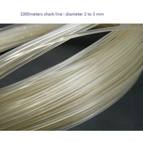 1 to 3 mm diameter nylon line 500 or 1000 meters long suitable for ocean boat fishing tough shark line