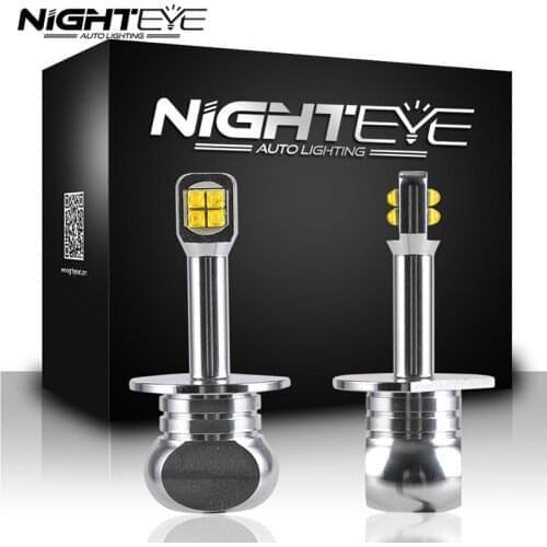 NIGHTEYE H1 LED Car Fog Light Bulb 6000K Car Auto Fog Light Lamp DRL Bulbs Super Bright Headlight Fog Light Bulb Lamp For Car