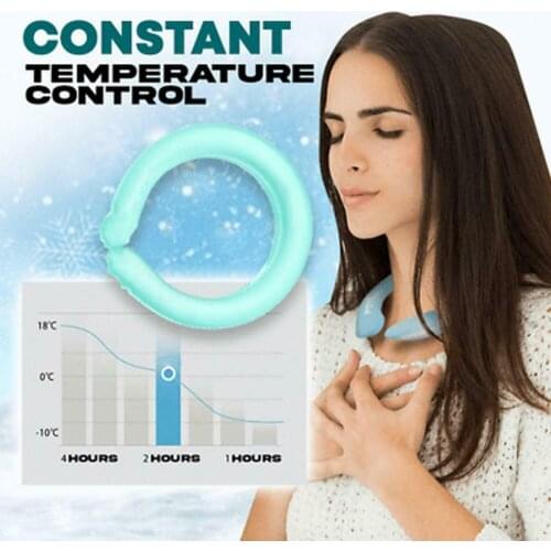 Icy Cooling Neck Tube Cool Freeze Neck Band Reusable Summer Outdoor Sports Running Cycling Cold Collar Ice Cushion Chill