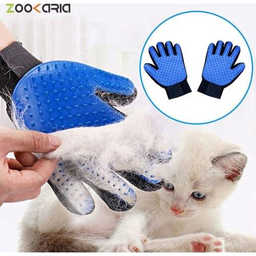 Cat Grooming Glove for Cats Wool Glove Pet Hair Deshedding Brush Comb Glove for Pet Dog Cleaning Massage Glove for Animal