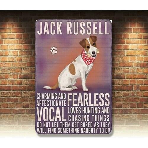 Retro Vintage Metal Tin Signs Animal Plaque Art Plate Customization Wall Decor