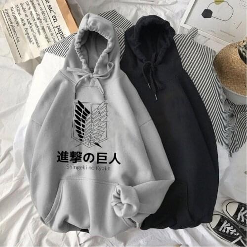 Shingeki No Kyojin Attack on Titan Funny Cartoon Streetwear Hoodies Women Japanese Anime Manga Sweatshirt Graphic Hoodies Female