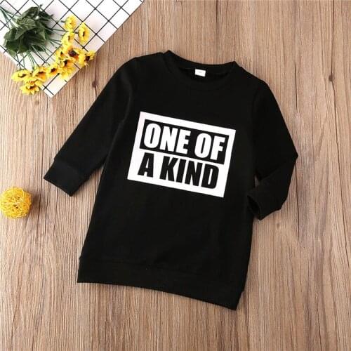 Toddler Baby Girls Winter Clothes Long Sleeve letter print pullover Tops round neck kids cotton lovely Sweatshirts one pieces