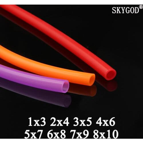 2x4 Silicone Tube ID 2mm OD 4mm Flexible Rubber Hose Thickness 1mm Fo Grade Soft Milk Drink Pipe Water Connector Colorful