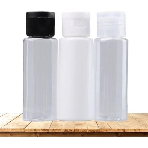 1pcs PET transparent bottle butterfly cap cosmetics sub-bottle flip bottle plastic bottle Mini Empty Refillable Botter 40 ml