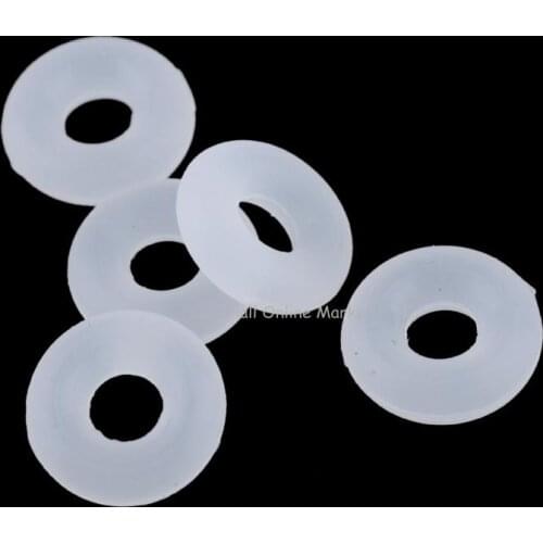 1000pcs 2mm White Rubber O Rings Fit European Clip Stopper Beads for Jewelry Making DIY Braceleet Necklace