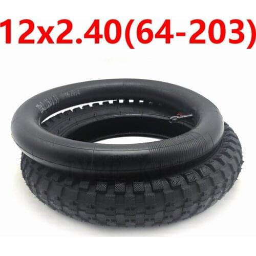 12 Inch Bicycle Tire 12x2.40(64-203) Inner and Outer Tyre 12x2.4 Inflation Tire for Kids Bike Childrens Bicycle Parts
