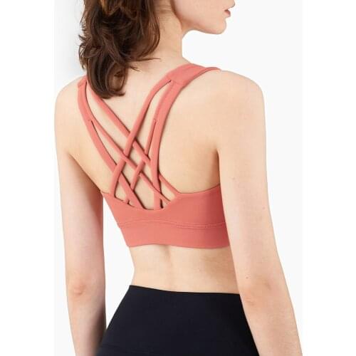 2021 New NULS-Air Six-Band Cross Beautiful Back Fitness Running Sports Underwear Nude Feeling Yoga Bra