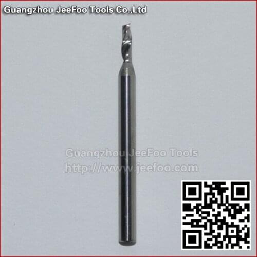 3.175*2.0*5 Acrylic Aluminum Cutting Copper bronze CNC Metal Cutter 1 Flute Spiral BIT EndMill alloy brass fraser CNC Router Bit