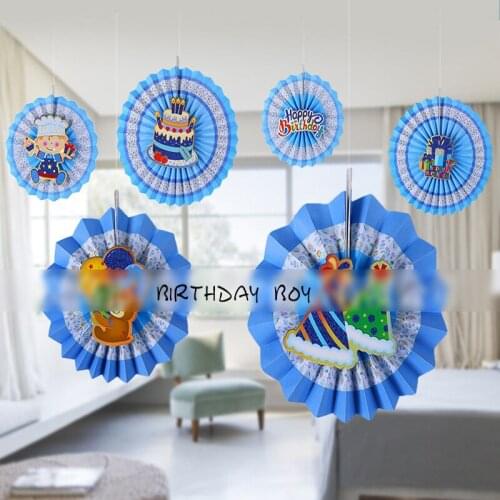 30Pcs Donut Theme Childrens Birthday Party Colorful Spiral Ornaments Cartoon Cute Party Pull Strip Decoration Scene Layout sm08