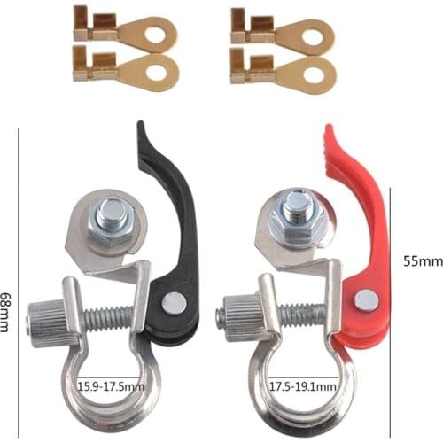 High-Quality Copper Car Battery Terminals Quick Clamp Terminals with 4pcs Copper Lug Battery Switch