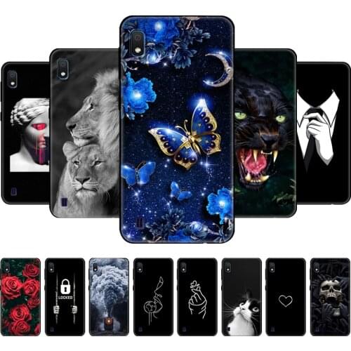 For Samsung A10 Case Soft Silicon Back Cover Phone Case For Samsung Galaxy A10 GalaxyA10 A 10 SM-A105F A105 A105F black tpu case