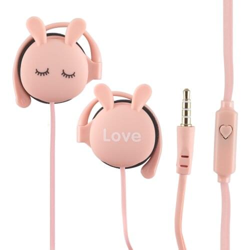 CHUYI Wired Cute Cat Designed Headphones 3.5mm Line Type Headset Mp3 Pink Music Earphones For Samsung Xiaomi Girl Kids Gifts
