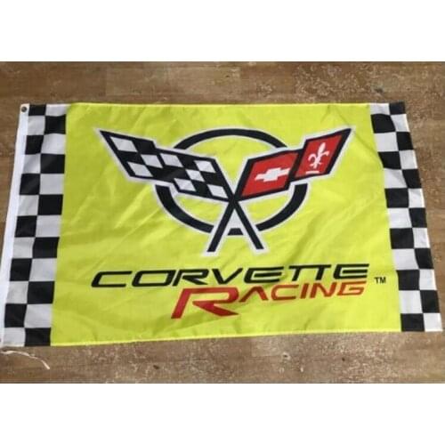 3x5ft Corvette Racing Car Flags and Flag 90x150cm