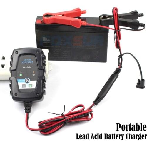 Intelligent Car Motorcycle Lead Acid Battery Charger Maintainer Battery Charger for Motor Mower Scooter Deep Cycle AGM GEL VRLA