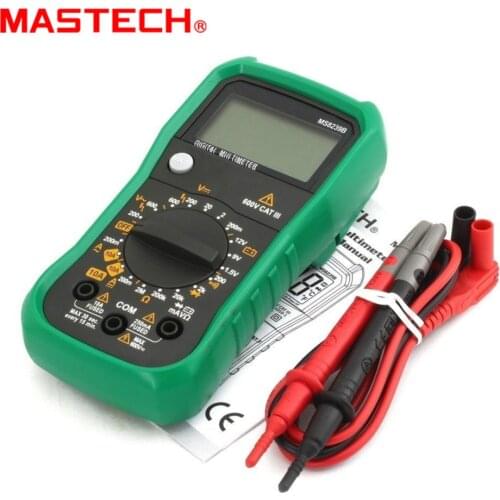 MASTECH MS8239B Digital Multimeter LCD Display Handheld Portable Voltmeter Ammeter Ohmmeter w/Battery Tester Meter