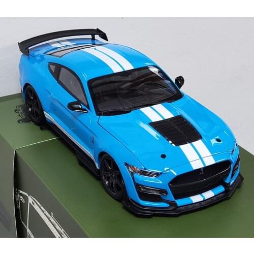 Maisto 1:18 2020 Custom Edition Ford Shelby blue GT500 Alloy Retro Car Model Classic Car Model Car Decoration Collection gift
