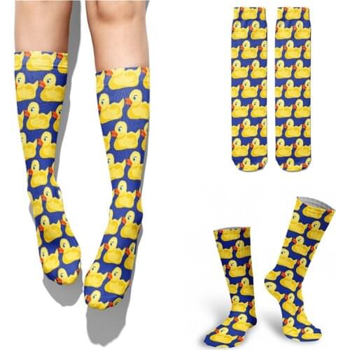 Cartoon Socks Animal Print Duck Cute Socks Harajuku Kawaii Women Skarpetki Mujer Meias Calcetas Funny Sock Kobieta Skarpety