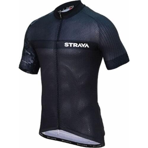 2021 New Mens Short Sleeves Cycling Jersey，STRAVA Quick Dry Bicycle Tops MTB Cycling Clothing Breathable Quick Dry Biking Shirt