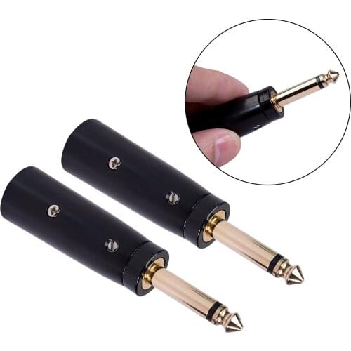 2x to 1/4 6.35mm Male Plug Mic Microphone Converter Converter Connector