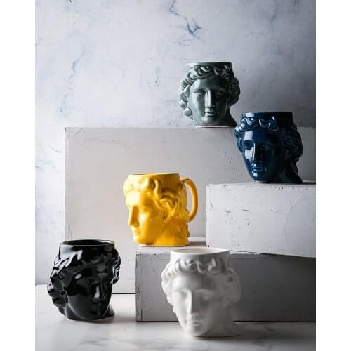 Ancient Greek god Apollo art and literature classic coffee milk cup ceramic mug Nordic water teacup beer decoration