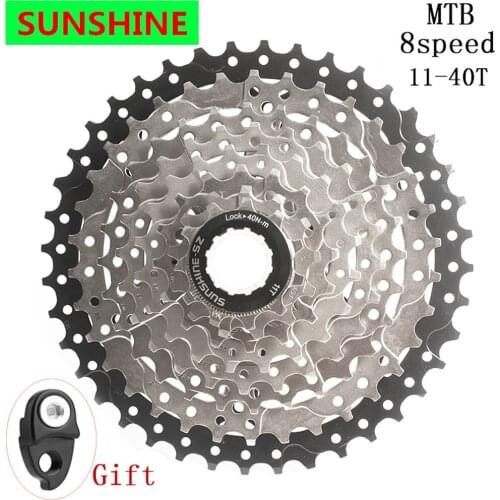 SUNSHINE-SZ MTB Mountain &city Bike 8s 24s 8Speed 11-40T Cassette Freewheel Sprockets for Bicycle Parts flywheel