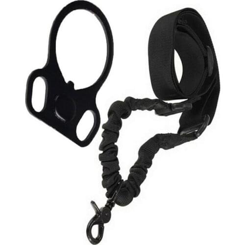 Tactical Airsoft M4 ar 15 accessories strap rope single point sling plus sling adapter end plate mount for hunting