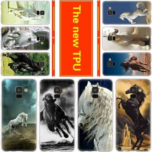 Phone for Samsung Galaxy J6 J4 Plus J8 J3 J7 2018 J5 J3 j7 2017 2016 j6 Prime Cover Case Beautiful Horses Running