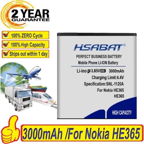 Top Brand 100% New 3000mAh HE365 Battery for Nokia 1 Plus TA-1130 1123 1127 1111 Batteries + free tools