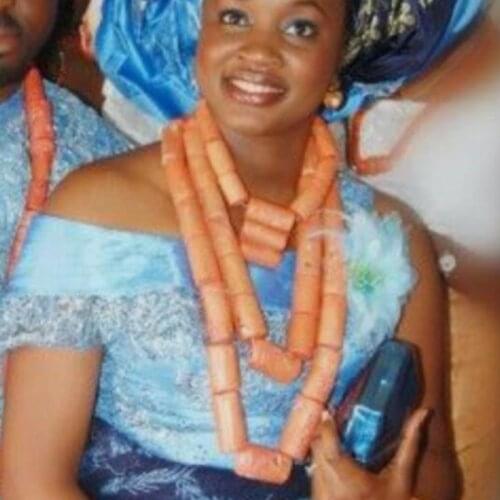 Dudo Luxury Big Coral Beads Jewelry Sets Orange 3 Layers Nigerian Wedding Beads Jewelery Sets for Women Free Shipping 2019 New