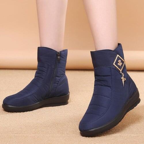 Ladies shoes sneakers women boots 2021 fashion warm plush winter snow boots women shoes zipper ankle boots casual shoes woman