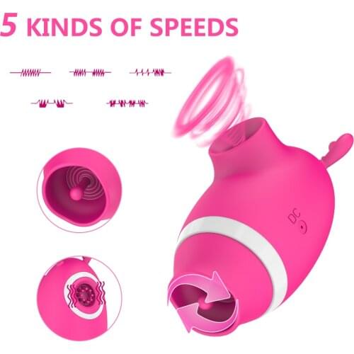 Sucker Clitoris Suction Tongue G Spot Vibrators Female Clitoris Stimulator licking Toys 3in1 Sucking Vibrator for Women